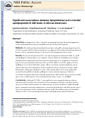 Cover page: Significant associations between lipoprotein(a) and corrected apolipoprotein B-100 levels in African–Americans