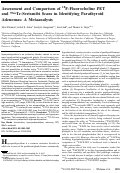 Cover page: Assessment and Comparison of 18F-Fluorocholine PET and 99mTc-Sestamibi Scans in Identifying Parathyroid Adenomas: A Metaanalysis