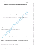 Cover page: CT Muscle Density, D3Cr Muscle Mass, and Body Fat Associations With Physical Performance, Mobility Outcomes, and Mortality Risk in Older Men.