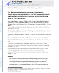 Cover page: The alternative lengthening of telomere phenotype is significantly associated with loss of ATRX expression in high-grade pediatric and adult astrocytomas: a multi-institutional study of 214 astrocytomas