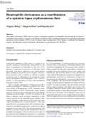 Cover page: Neutrophilic dermatoses as a manifestation of a systemic lupus erythematosus flare.