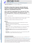 Cover page: The effects of varenicline, bupropion, nicotine patch, and placebo on smoking cessation among smokers with major depression: A randomized clinical trial