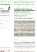 Cover page: Twenty-five thousand years of fluctuating selection on leopard complex spotting and congenital night blindness in horses