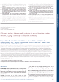 Cover page: Chronic kidney disease and peripheral nerve function in the Health, Aging and Body Composition Study.