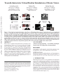 Cover page: Towards Immersive Virtual Reality Simulations of Bionic Vision