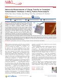 Cover page: Nanoscale Measurements of Charge Transfer at Cocatalyst/Semiconductor Interfaces in BiVO4 Particle Photocatalysts