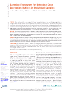 Cover page: Bayesian Framework for Detecting Gene Expression Outliers in Individual Samples.