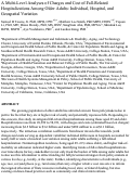 Cover page: A Multi-Level Analyses of Charges and Cost of Fall-Related Hospitalizations Among Older Adults: Individual, Hospital, and Geospatial Variation