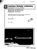 Cover page: MULTIPHOTON DISSOCIATION AND THERMAL UNIMOLECULAR REACTIONS INDUCED BY INFRARED LASERS