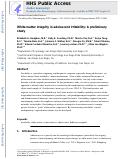 Cover page: White matter integrity in adolescent irritability: A preliminary study