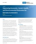 Cover page: Improving Economic, Social, Health, and Environmental Outcomes for Extreme Commuters