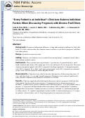 Cover page: Every Patient Is an Individual: Clinicians Balance Individual Factors When Discussing Prognosis with Diverse Frail Elderly Adults