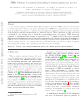 Cover page: FIER: Software for analytical modeling of delayed gamma-ray spectra