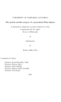 Cover page: The graded module category of a generalized Weyl algebra