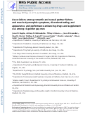 Cover page: Associations among romantic and sexual partner history and muscle dysmorphia symptoms, disordered eating, and appearance- and performance-enhancing drugs and supplement use among cisgender gay men