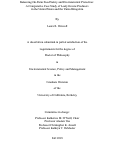 Cover page: Balancing On-Farm Food Safety and Environmental Protection: A Comparative Case Study of Leafy Greens Producers in the United States and the United Kingdom