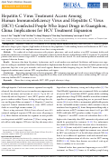 Cover page: Hepatitis C Virus Treatment Access Among Human Immunodeficiency Virus and Hepatitis C Virus (HCV)-Coinfected People Who Inject Drugs in Guangzhou, China: Implications for HCV Treatment Expansion