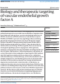 Cover page: Biology and therapeutic targeting of vascular endothelial growth factor A