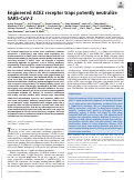 Cover page: Engineered ACE2 receptor traps potently neutralize SARS-CoV-2