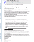 Cover page: Engineering synthetic morphogen systems that can program multicellular patterning