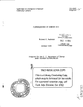 Cover page: FLUOROALKOXIDES OF URANIUM (IV)