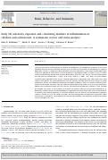 Cover page: Early life adversity exposure and circulating markers of inflammation in children and adolescents: A systematic review and meta-analysis