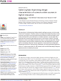 Cover page: Salient syllabi: Examining design characteristics of science online courses in higher education.