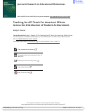 Cover page: Teaching for All? Teach For America's Effects Across the Distribution of Student Achievement