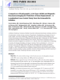 Cover page: Comparison of radiographic joint space width and magnetic resonance imaging for prediction of knee replacement: A longitudinal case-control study from the Osteoarthritis Initiative