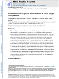 Cover page: Elimination of vision-guided target attraction in Aedes aegypti using CRISPR