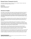 Cover page: External Costs of Transport in the U.S.