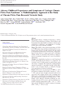 Cover page: Adverse Childhood Experiences and Symptoms of Urologic Chronic Pelvic Pain Syndrome: A Multidisciplinary Approach to the Study of Chronic Pelvic Pain Research Network Study