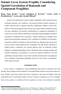 Cover page: Seismic Levee System Fragility considering Spatial Correlation of Demands and Component Fragilities