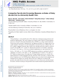 Cover page: Comparing Two Alcohol Screening Measures on Rates of Risky Alcohol Use in a University Health Clinic.