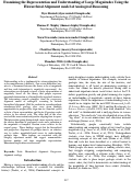 Cover page: Examining the Representation and Understanding of Large Magnitudes Using the Hierarchical Alignment model of Analogical Reasoning