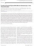 Cover page: Combining Targeted Agents With Modern Radiotherapy in Soft Tissue Sarcomas