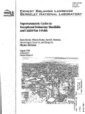 Cover page: Supersymmetric Cycles in Exceptional Holonomy manifolds and Calabi-Yau 4-folds