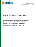 Cover page: State Responses to Federal Tax Reform: Appendix