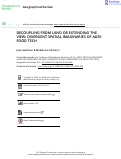 Cover page: DECOUPLING FROM LAND OR EXTENDING THE VIEW: DIVERGENT SPATIAL IMAGINARIES OF AGRI-FOOD TECH