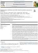 Cover page: Maternal Serum Metabolome and Traffic-Related Air Pollution Exposure in Pregnancy