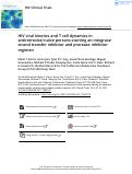 Cover page: HIV viral kinetics and T cell dynamics in antiretroviral naïve persons starting an integrase strand transfer inhibitor and protease inhibitor regimen.