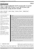 Cover page: Effect of topical application of 0.5% proparacaine on corneal culture results from 33 dogs, 12 cats, and 19 horses with spontaneously arising ulcerative keratitis