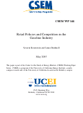 Cover page: Retail Policies and Competition in the Gasoline Industry