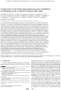 Cover page: Central/eastern North Pacific photochemical precursor distributions for fall/spring seasons as defined by airborne field studies