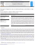 Cover page: The impact of laptop-free zones on student performance and attitudes in large lectures