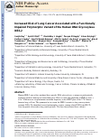 Cover page: Increased risk of lung cancer associated with a functionally impaired polymorphic variant of the human DNA glycosylase NEIL2