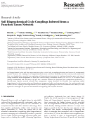 Cover page: Soil Biogeochemical Cycle Couplings Inferred from a Function-Taxon Network