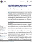 Cover page: High temperature sensitivity is intrinsic to voltage-gated potassium channels