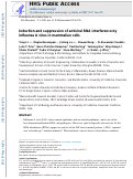 Cover page: Induction and suppression of antiviral RNA interference by influenza A virus in mammalian cells