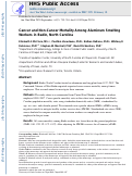 Cover page: Cancer and noncancer mortality among aluminum smelting workers in Badin, North Carolina.